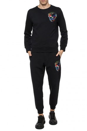 Spodnie dresowe z wyszytym wzorem, zdjęcie 2 Spodnie dresowe z wyszytym wzorem od Alexander McQueen